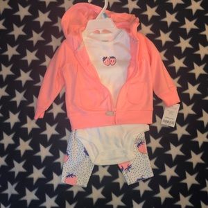 Carters Strawberry 3-piece outfit